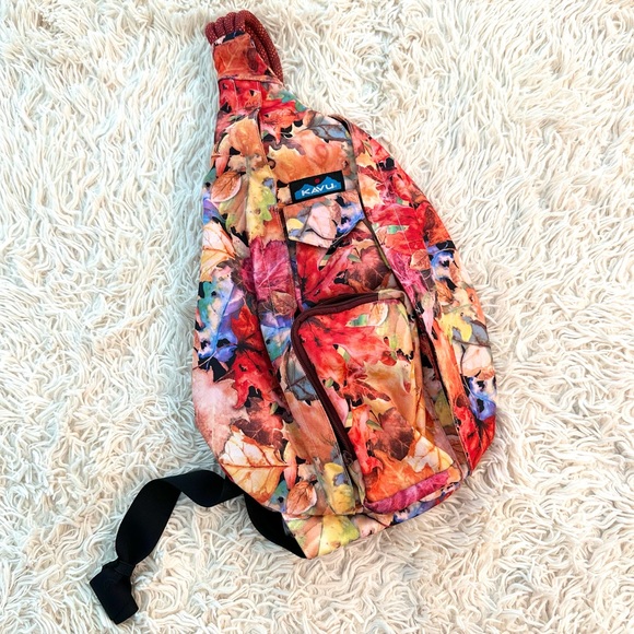 Kavu Handbags - KAVU Retired Leaf Me Be Crossbody Sling Bag REI